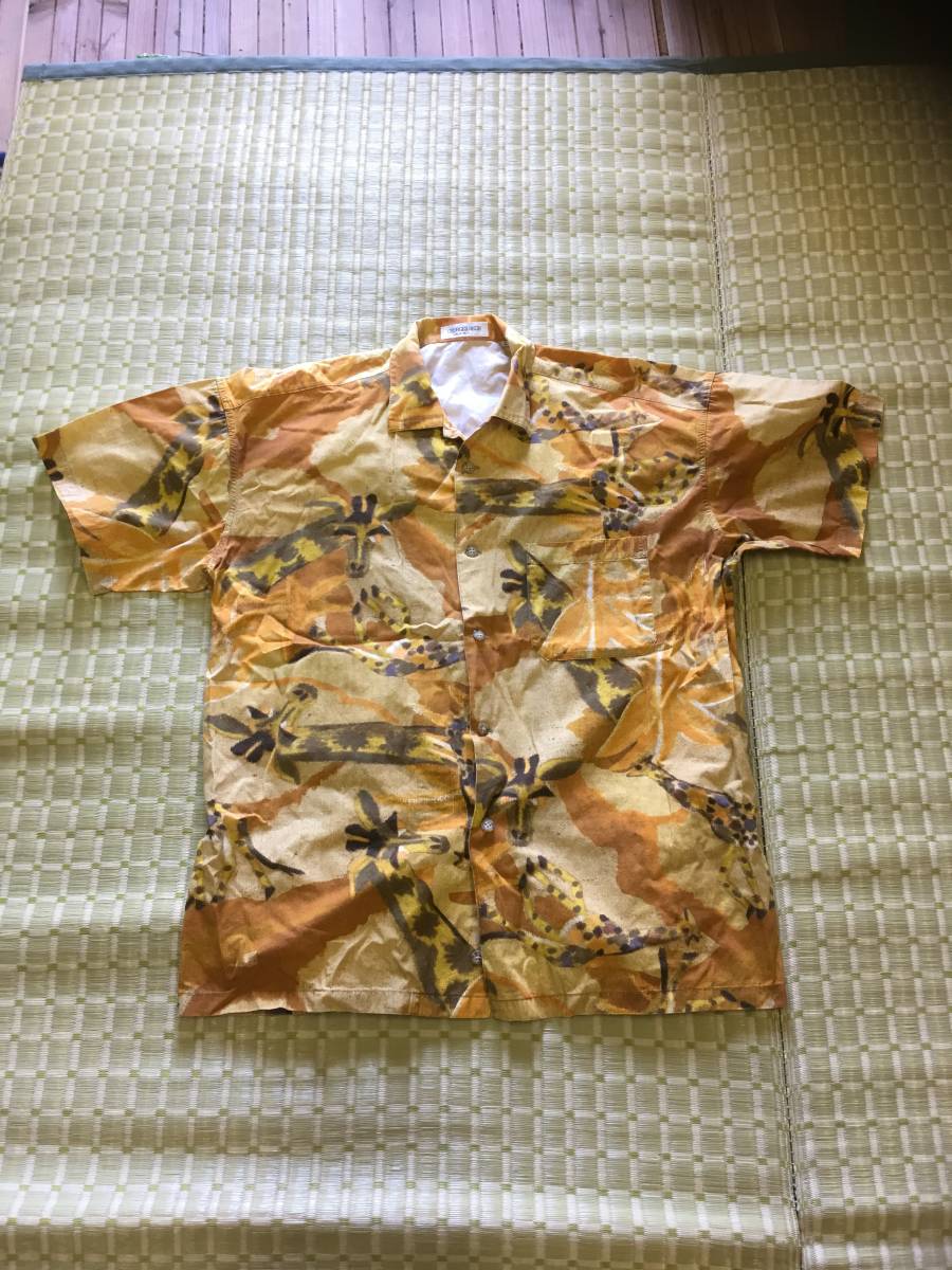 希少 キリン柄 麒麟 アロハシャツ Lサイズ拍卖