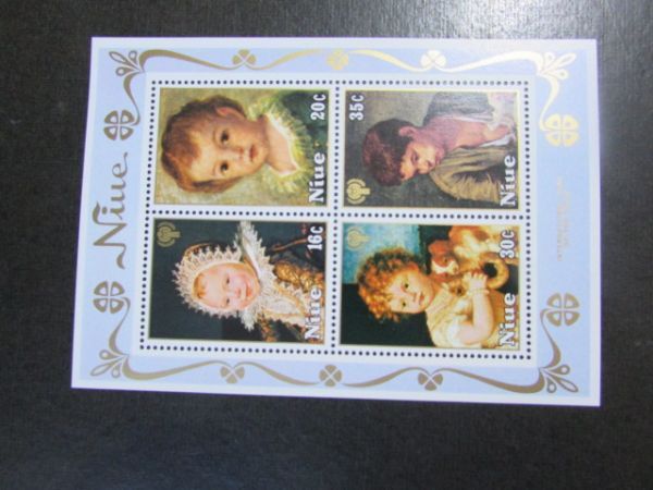 小型シート ニウエ;国際児童年 4種小型完 1979拍卖