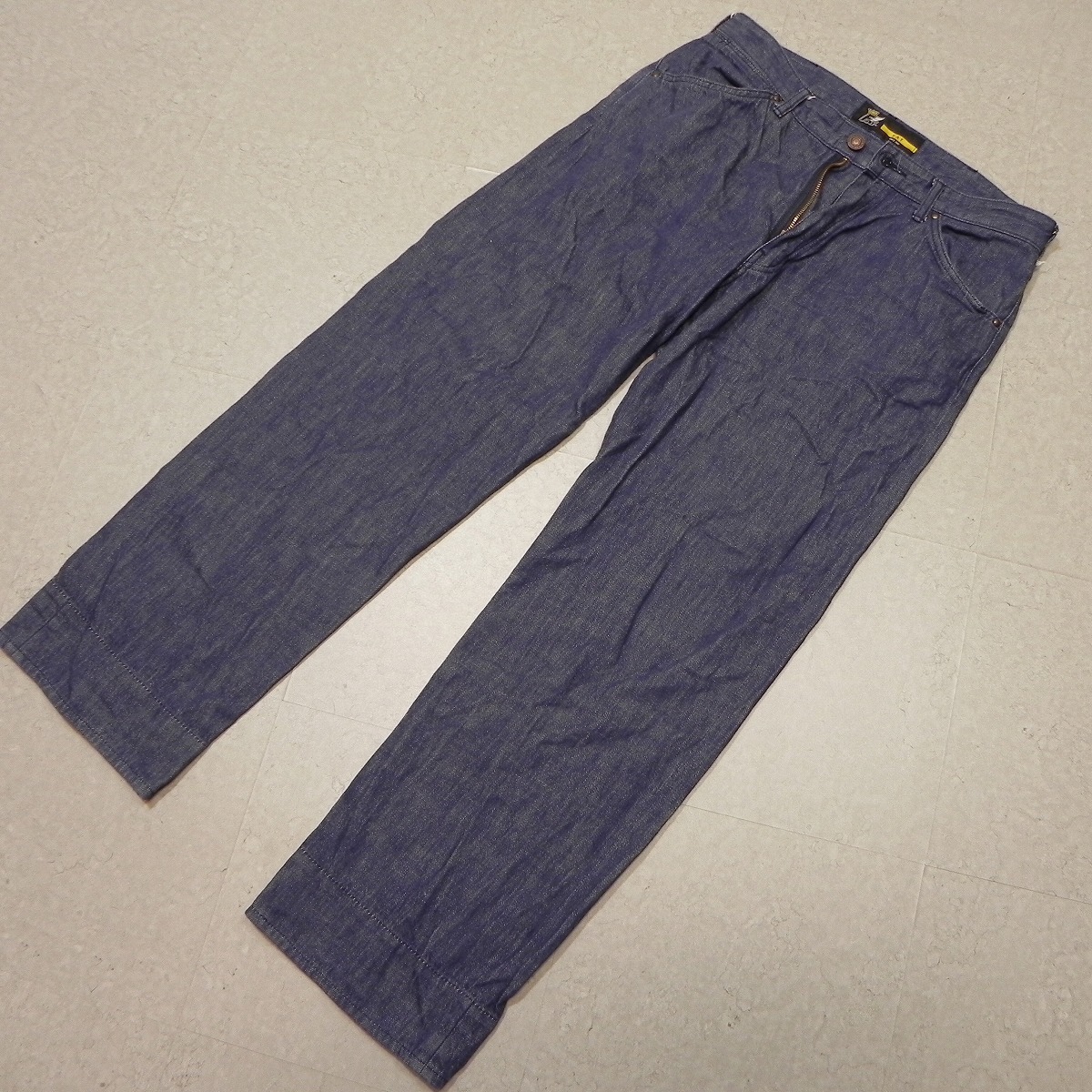 -217◆ 日本製 エフエーティー チェーンステッチ デニム パンツ ジーンズ サイズ FAT ★拍卖