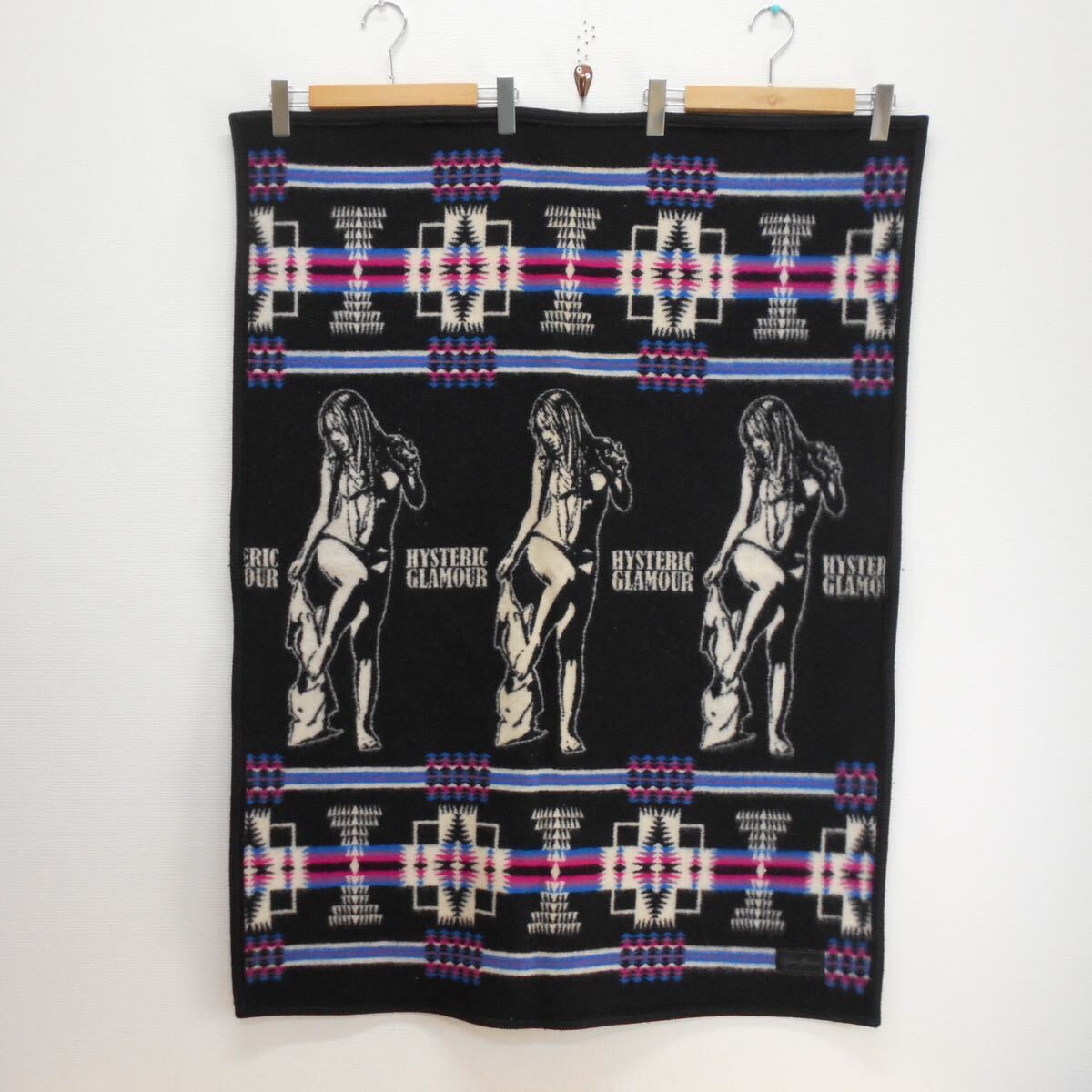 HYSTERIC GLAMOUR × PENDLETON ヒステリックグラマー ペンドルトン HYSTERIC TIMESブランケット ウール 10115187拍卖