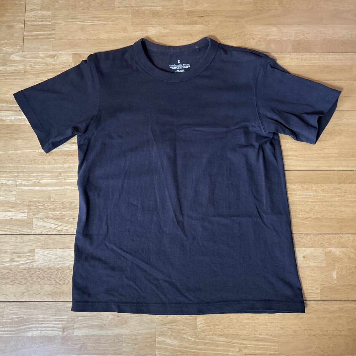 GU g.u. ジーユー Tシャツ 濃いブラウン メンズ MENS サイズ M 綿100% 中古品 4.5回使用 美品 送料無料拍卖