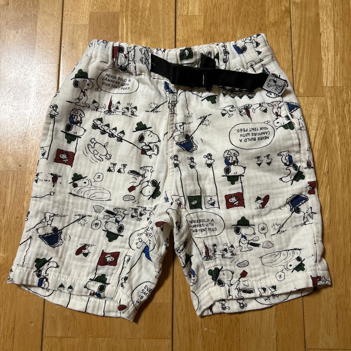 PEANUTS ショートパンツ 短パン スヌーピー ピーナッツ 110cm 1シーズン使用 中古品 送料無料拍卖