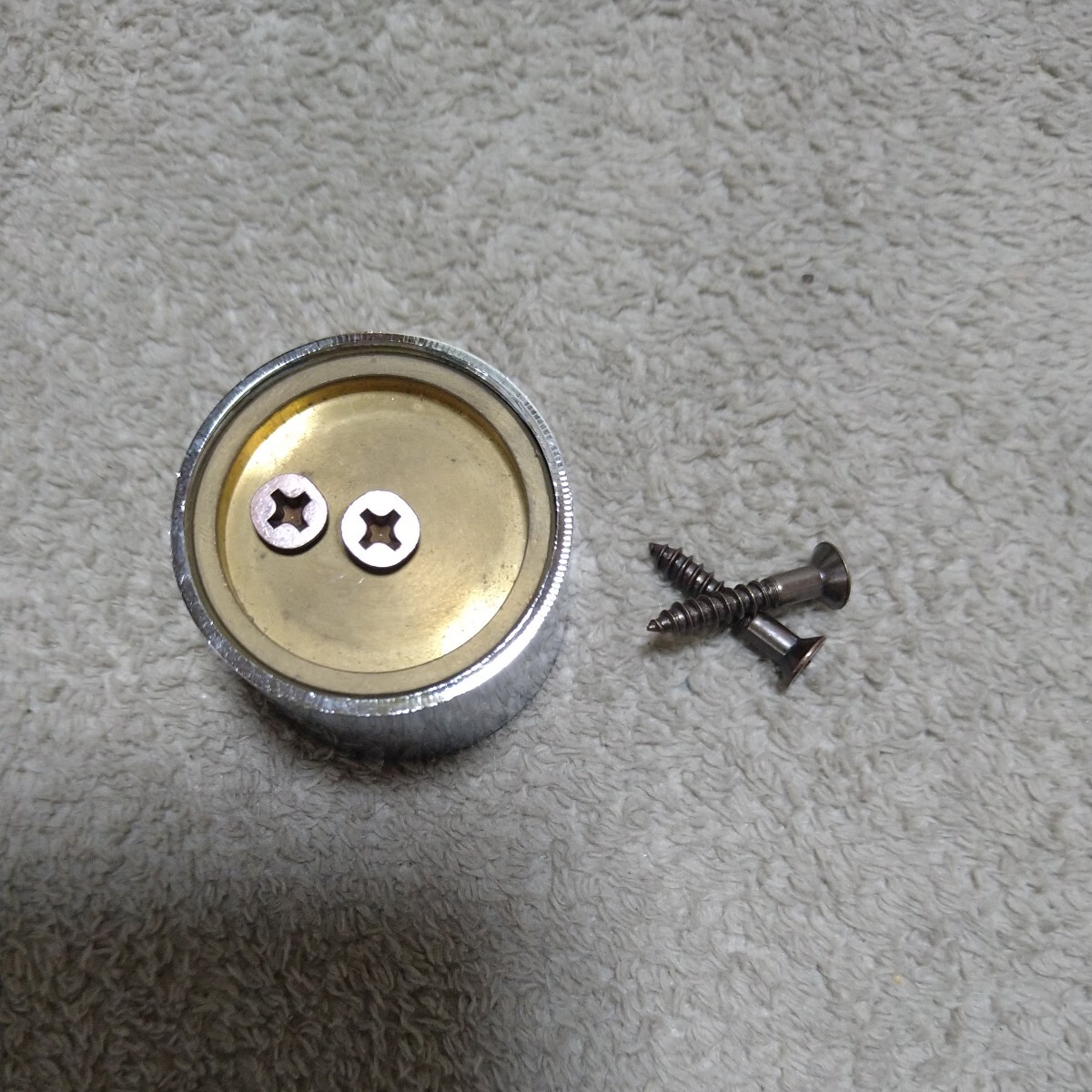 ジャンク品/長期保管品/メーカー不明/手すり/ソケット/パイプ/クローム/ダイカスト/Φ32mm拍卖