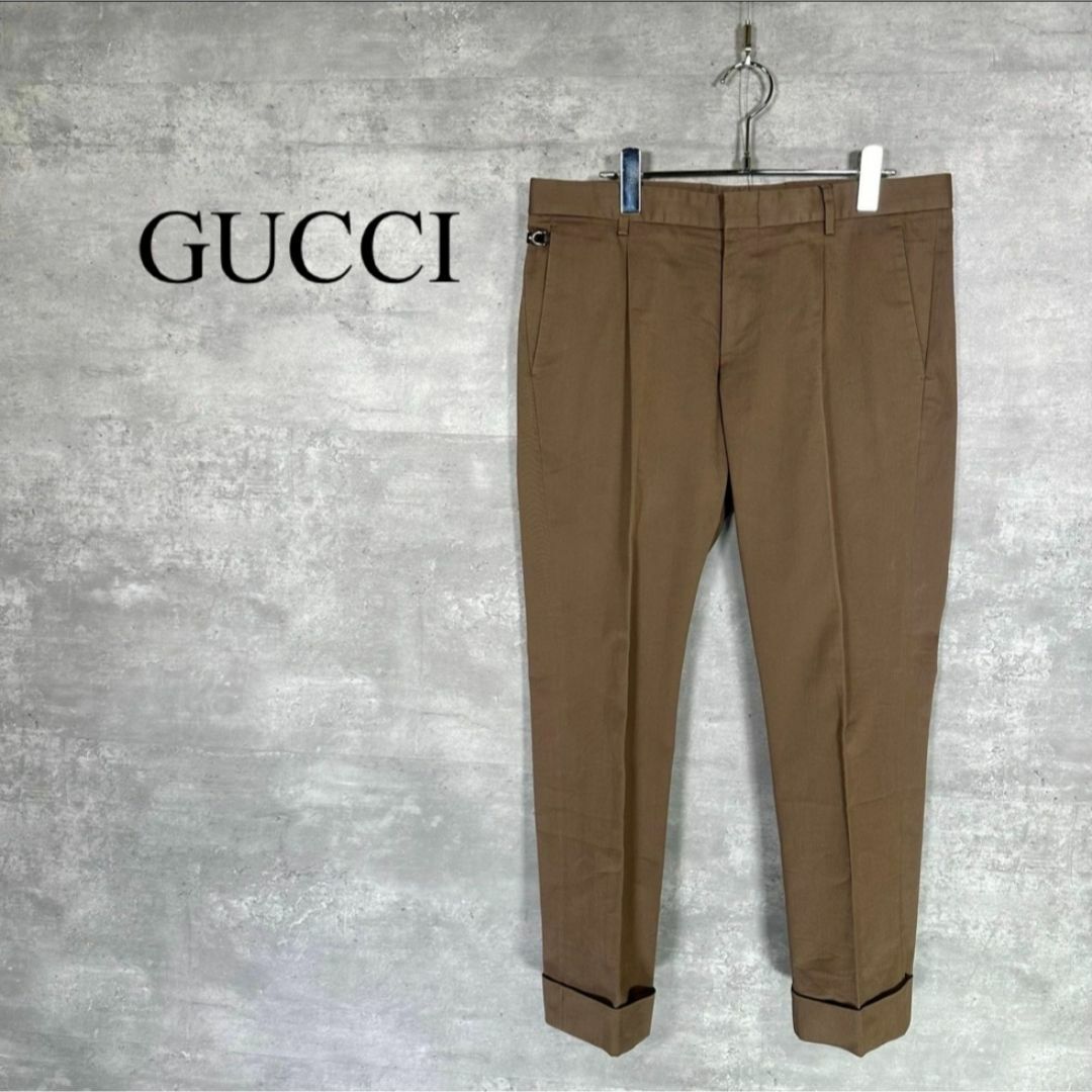 『GUCCI』グッチ (48) テーパード スラックス パンツ拍卖