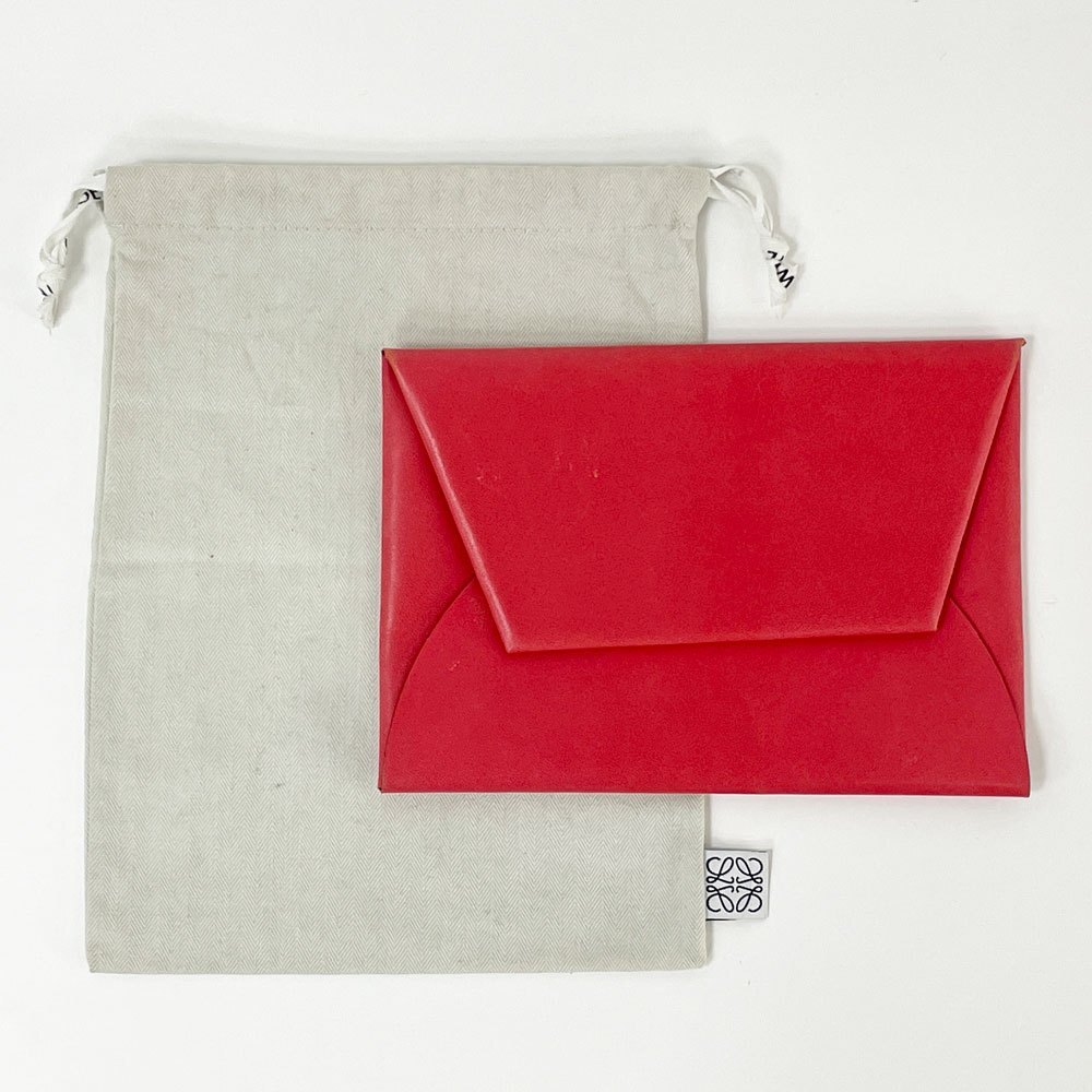 ● ロエベ LOEWE オリガミポーチ ORIGAMI POUCH クラッチバッグ ジョナサン・アンダーソン 袋付き拍卖