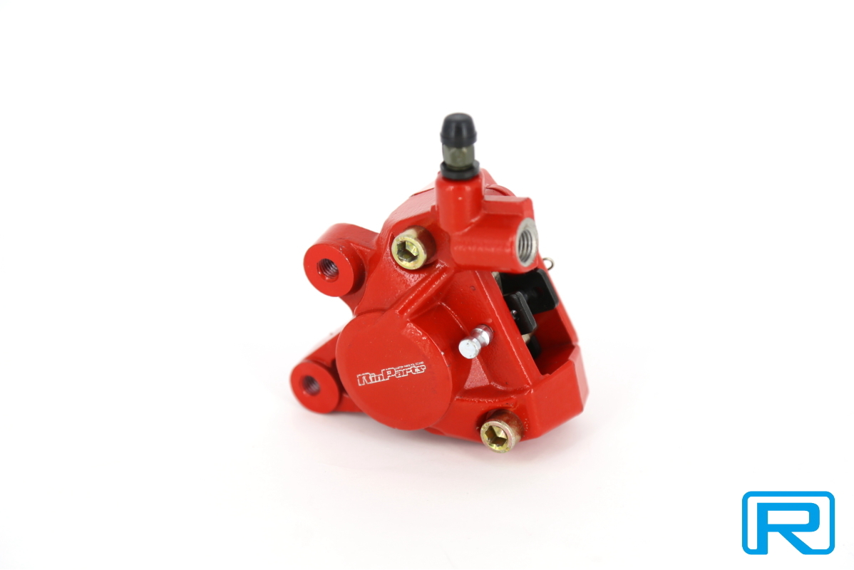 ★送料込み★ 鋳造2POT対抗 ブレーキ キャリパー レッド ヤマンボ拍卖