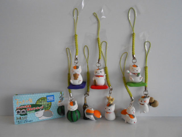 ♯Jtt06Az夏目友人帳ニャンコ先生徒然根付ストラップ3全8種招き:♂TAKARATOMYARTS♀200円〓014301_c拍卖
