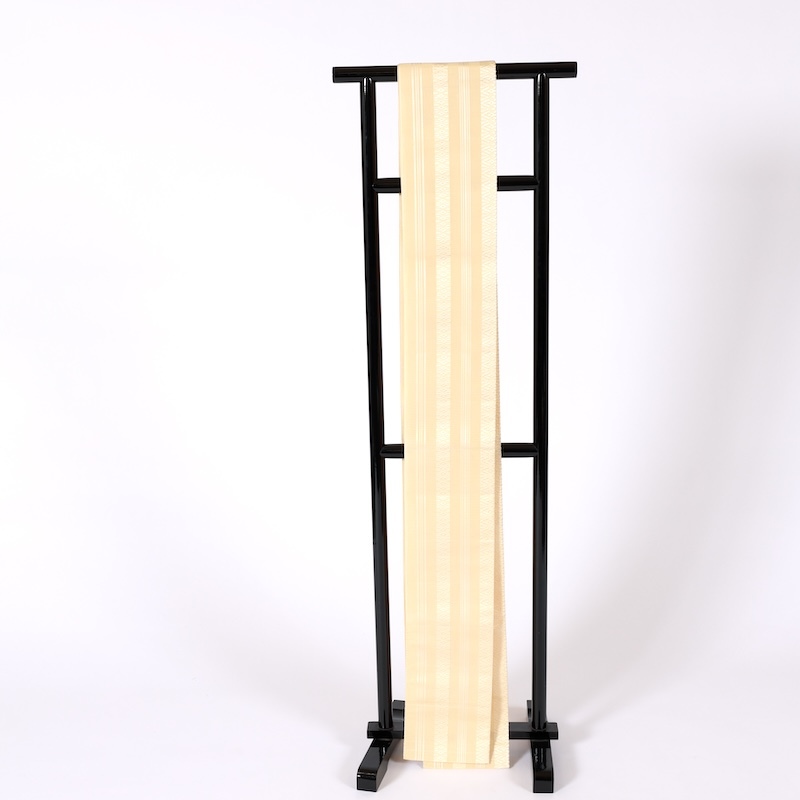 博多半巾帯 紋紗 きなり濃淡 オフホワイト 長尺 A249拍卖