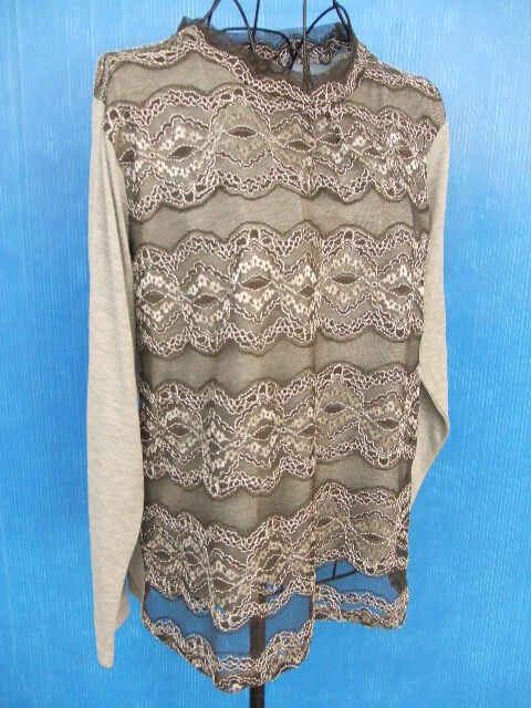 【タグ付き!】★Iconosophia/イコノソフィア★長袖カットソー グレー系 LLサイズ拍卖