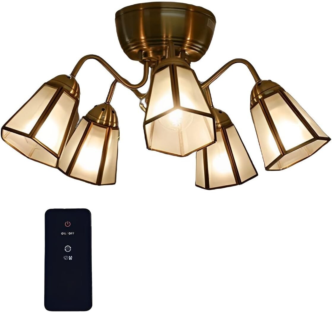 KML シャンデリア 天井照明 照明器具 北欧 おしゃれ 5灯 リモコン付き フロスト【電球なし】拍卖