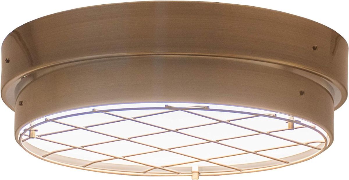 アンプール LEDシーリングライト シーリングライト アンティーク インダストリアル アイアン LED リモコン 調光【アンティークゴールド】拍卖