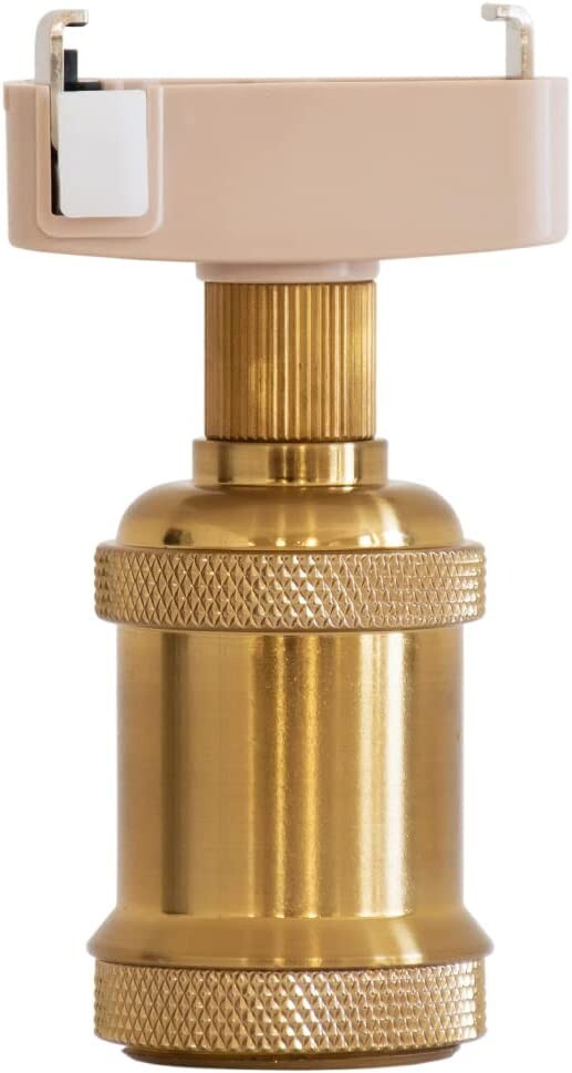 アンプール シーリングライト 照明 ソケット E17 電球 ダクトレール ライティングレール 1灯 LED Rizatta リゼッタ【ブラスゴールド】拍卖