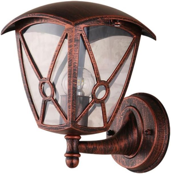 Mayjay 壁掛けライト 屋外壁ランプ、アルミウォールランプクラシックランタン、パビリオンポーチテラス庭園通路階段屋外照明器具 (C)拍卖