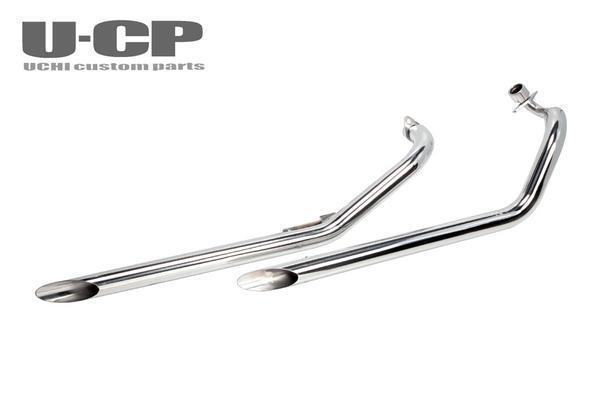 ◆新品U-CP ドラッグスター400クラシック/DragStar Classic 400/DS4C(全年式)ステンレス スラッシュカット マフラー拍卖