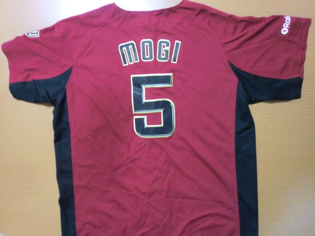 楽天 イーグルス 茂木栄五郎 クリムゾンレッド レプリカ ユニフォーム マジェスティック製 SIZE:L拍卖