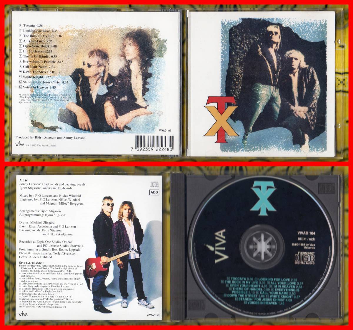 廃盤入手難♪北欧メロハー≪輸入盤CD≫XT(エックスティー)/XT♪拍卖