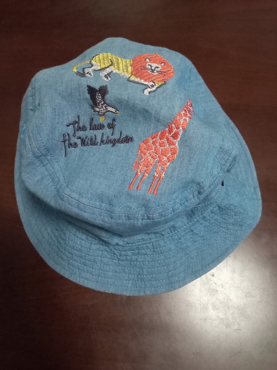 【美品】kladskap(クレードスコープ)動物 刺しゅう バケットハット M(51〜53cm)帽子拍卖