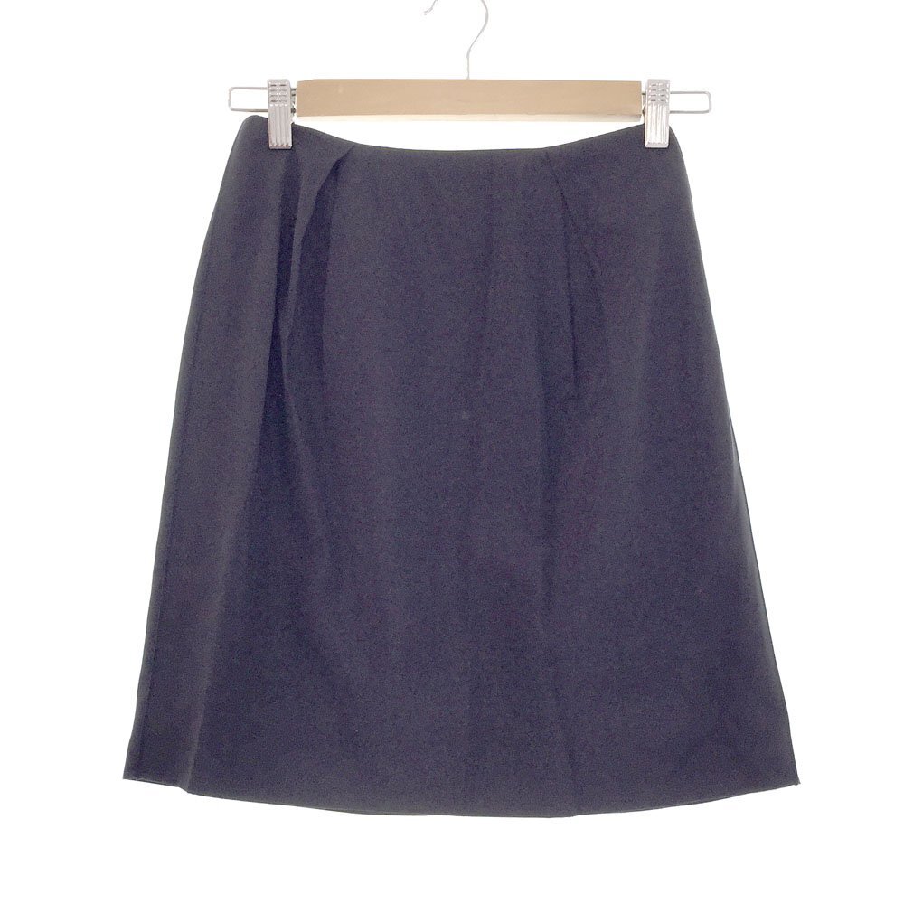 ★美品 Ballsey ボールジー トゥモローランド アセテート コットン タイトスカート レディース34 ダークネイビー 11-05-21-05704 1BB/88813拍卖