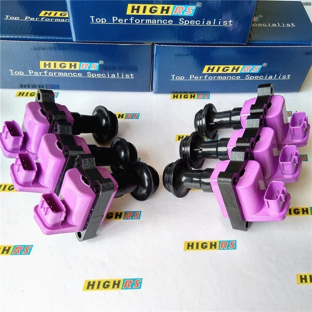 スカイライン GT-R BNR32 BNR33 強化 イグニッションコイル 6本セット RB26DETT 22433-60U02 22433-60U01 保証 R32 R33拍卖