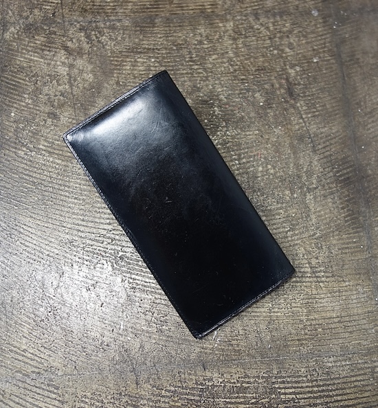 TK ガンゾ GANZO 長財布 ロングウォレット 本革 コードバン ブライドルレザー拍卖