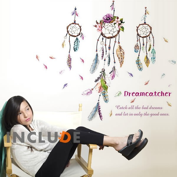 ウォールステッカー ヒッピーバンド フェザー 毛糸 カラフル 可愛い インディアンアクセサリー 髪飾り アンジェラ キュート拍卖