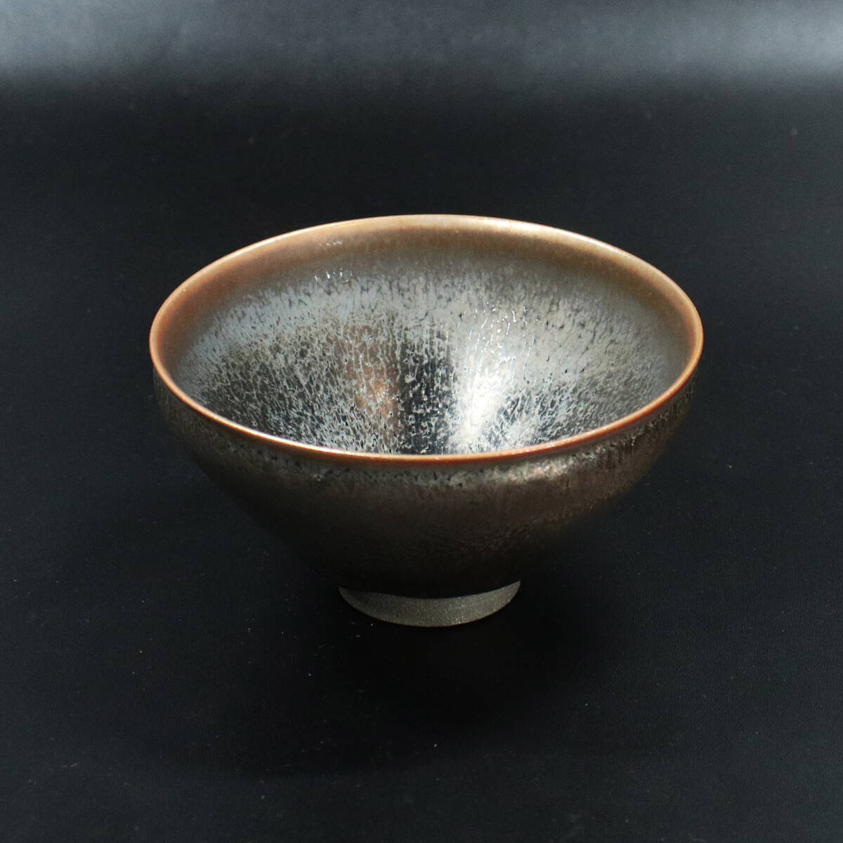 『鎌田幸二』作/窯変銀漿天目茶碗 <240420020>拍卖