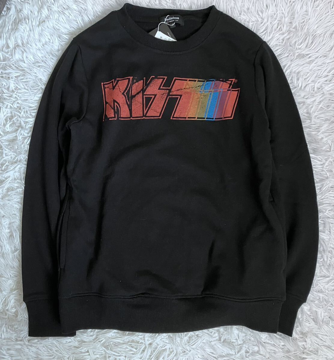 キッス KISS トレーナー ブラック スウェット メンズS doublefocus拍卖