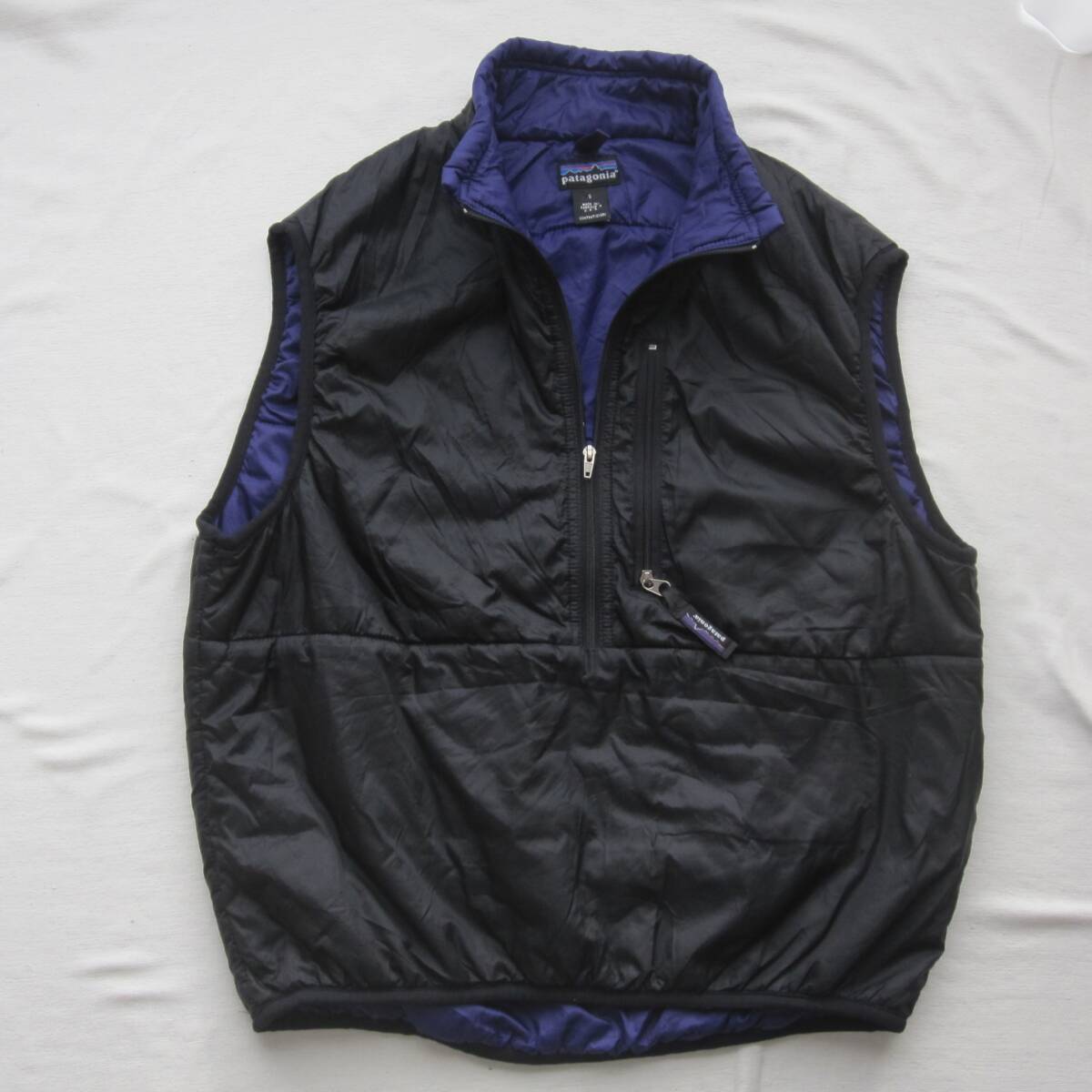 ☆90s パタゴニア パフボール ベスト(S)黒 紫 /patagonia puffball / 90s / vintage / mars / ビンテージ / ダスパーカー拍卖