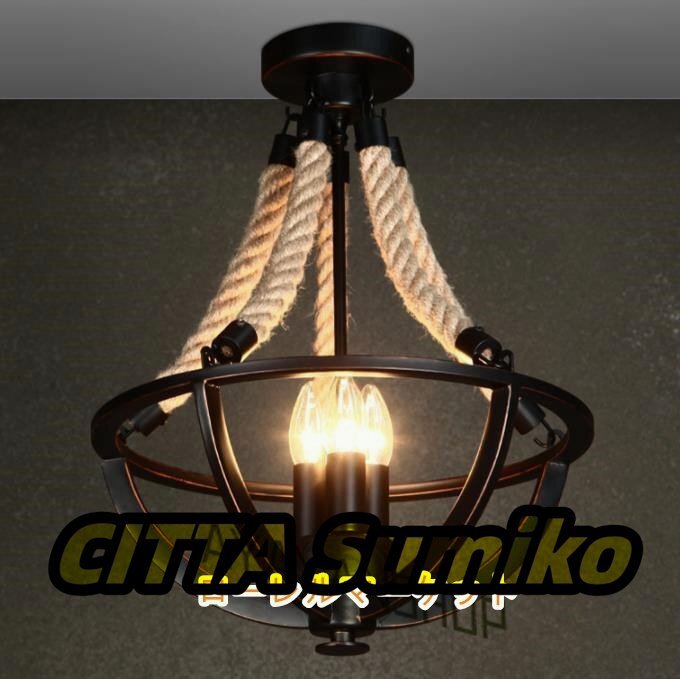 美品登場★天井照明 スタイル 3灯ペンダントライト 吊り下げ照明 サスペンションライト インダストリアル インテリア E12拍卖