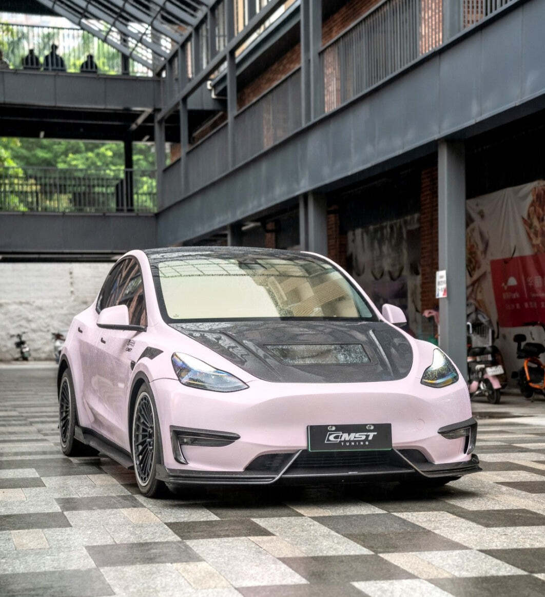 【正規品】CMST カーボンリップスポイラー Ver.5 for Tesla ModelY 2021- テスラモデルY拍卖