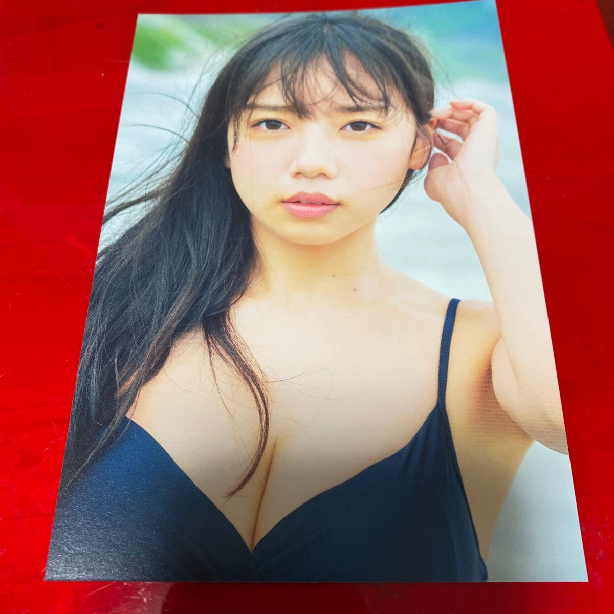 即決 送料無料 齊藤京子とっておきの恋人 封入ポストカード 黒水着拍卖