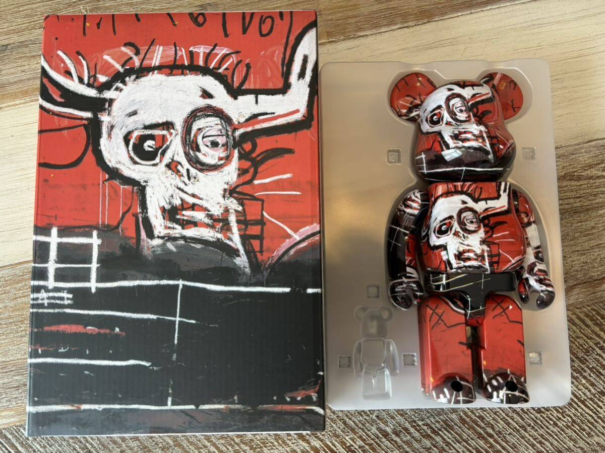 ★400%のみ★JEAN-MICHEL BASQUIAT #5ベアブリック/BE@RBRICK 400%(メディコムトイ・フィギュア・バスキア)拍卖