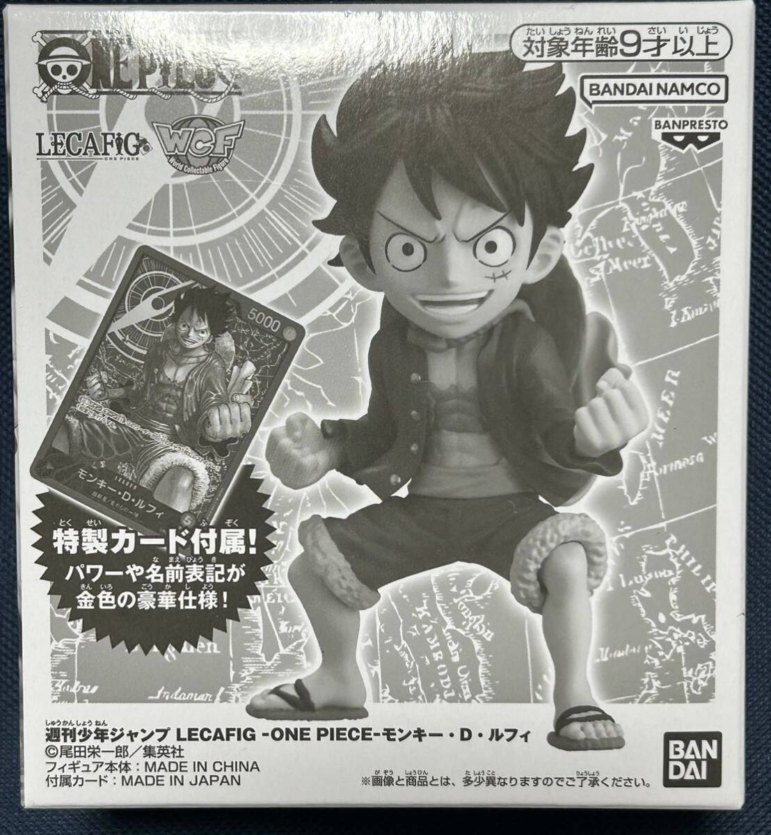 金箔押しカード付き モンキー・D・ルフィ ワンピース LECAFIG -ONE PIECE- ニューイヤーコレクション応募者全員サービス 第1弾 フィギュア拍卖