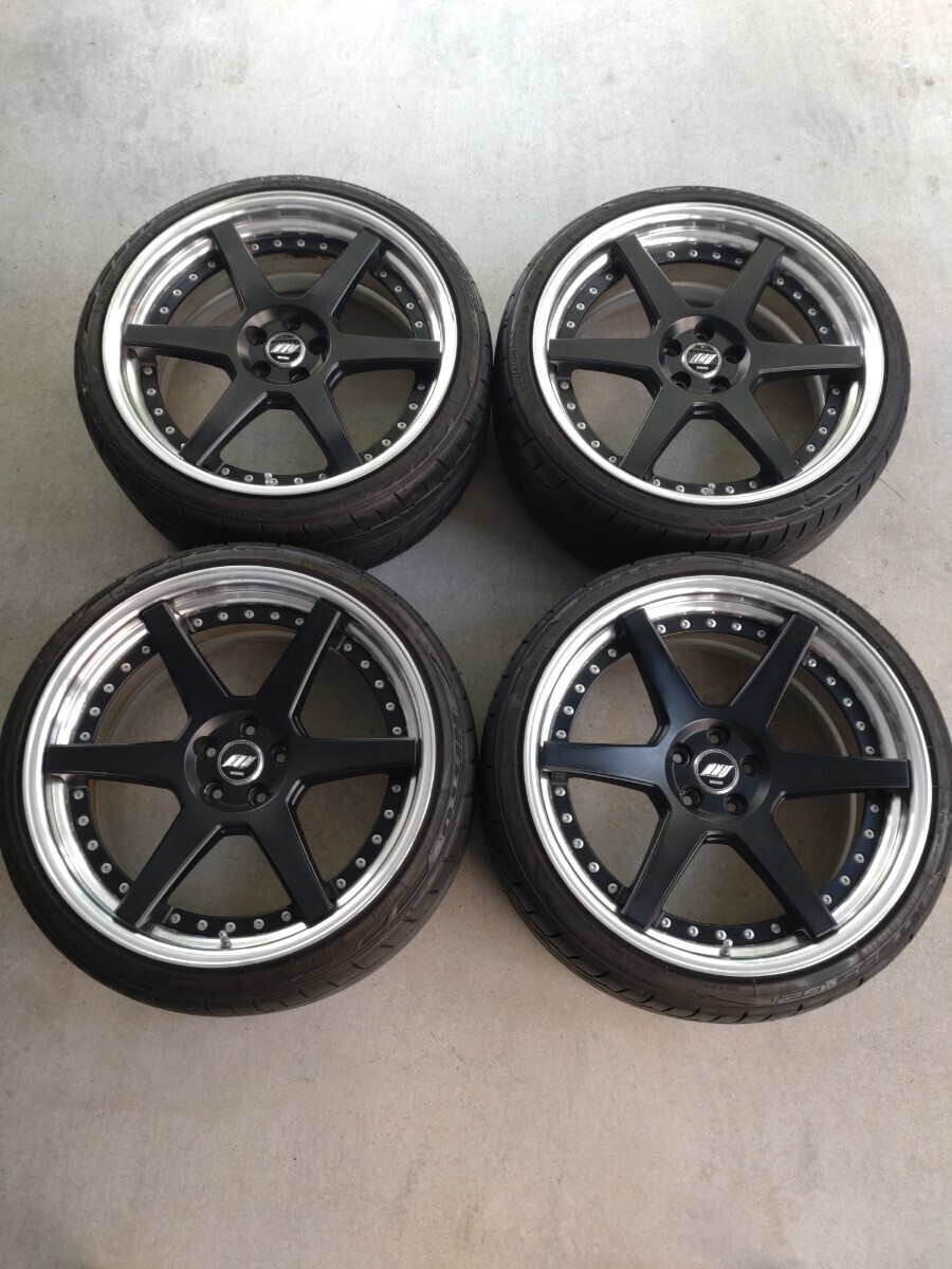 WORK ZEAST ワーク ジースト ST1 19×8.5J オフ45 19×9J オフ38 5穴 PCD100 ニットー NT555 G2 225/35-19 9.5分山 2023年製 レガシィ拍卖