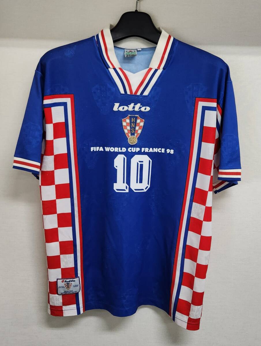 98W杯 クロアチア(A)#10 ボバン Boban 半袖 lotto正規 1998 World Cup仕様 L拍卖