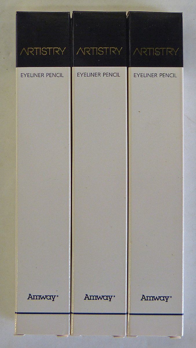 ☆保管品!Amway アムウェイ ARTISTRY アーティストリー アイライナーペンシル ダークブラウン【A-7605-J】3個セット ②☆拍卖