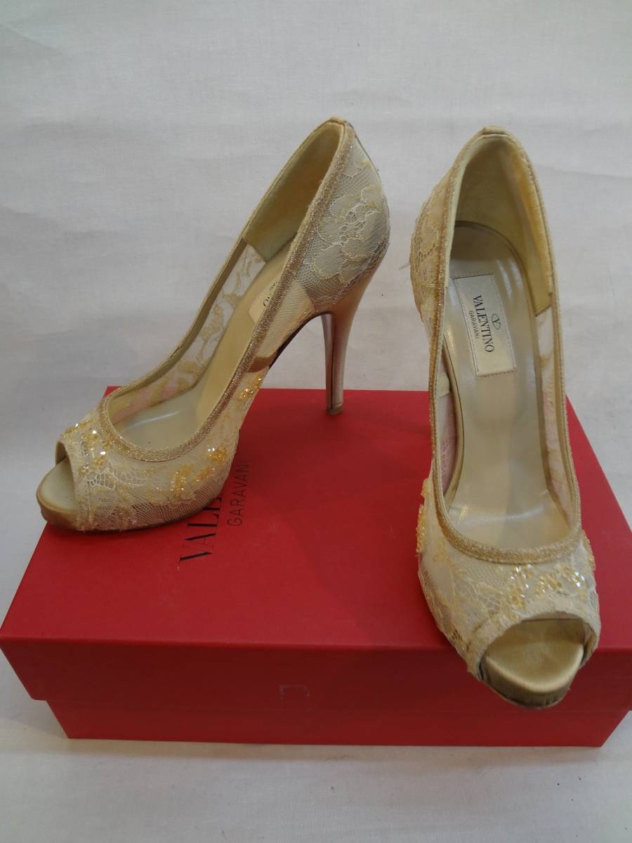 ヴァレンティノ  ビジュー付き シューズ 【8330-4】拍卖