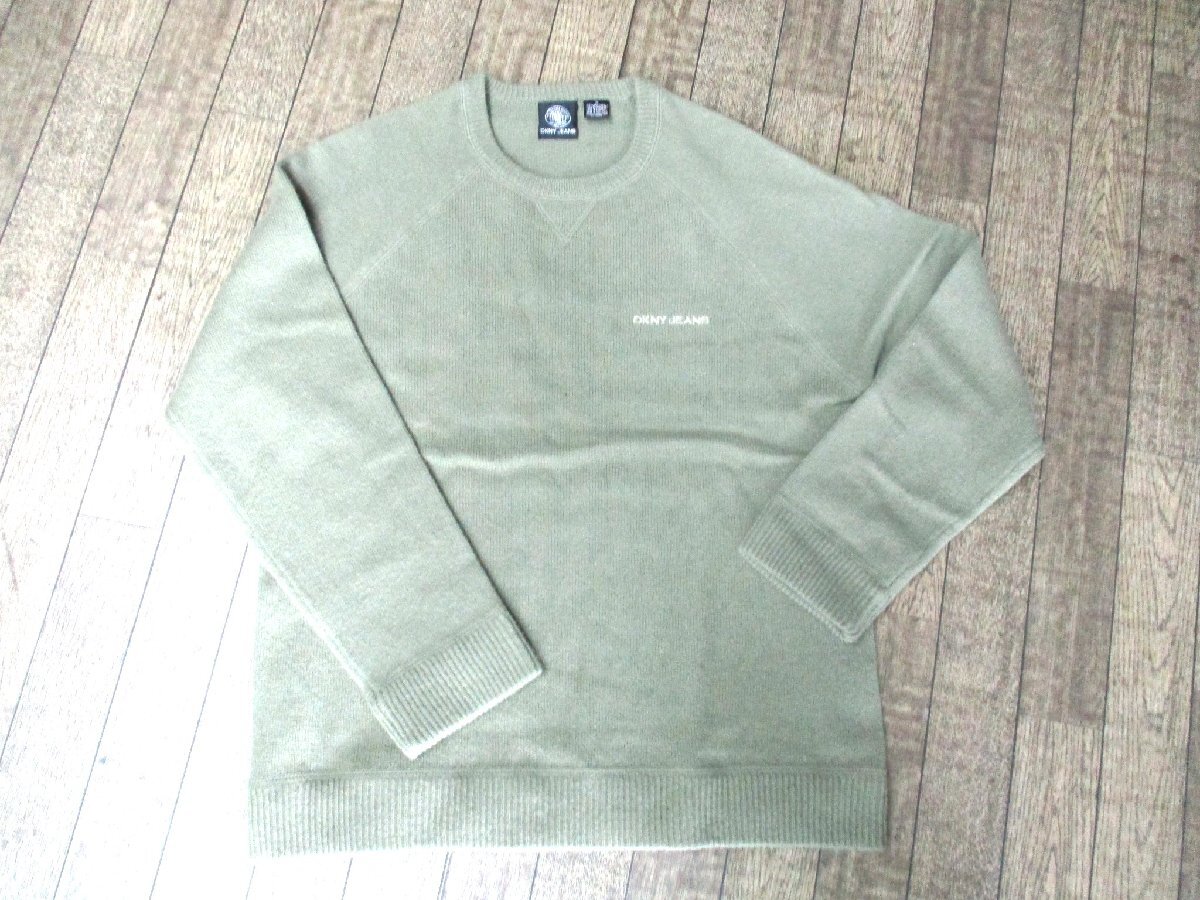 ★とちぎ屋!【DKNY JEANS】ディーケーエヌワイ メンズセーター ラムウール100%!made In香港★拍卖