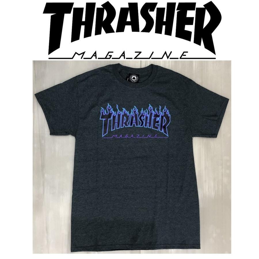 【 THRASHER 】H/G FLAME LOGO S/S TEE Tシャツ スラッシャー拍卖