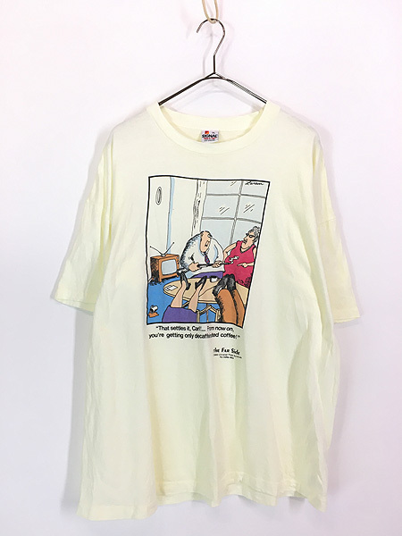 古着 80s USA製 The Far Side 「That Settles It Carl」 Dallas Alice ユーモア ポップ アート Tシャツ XL拍卖