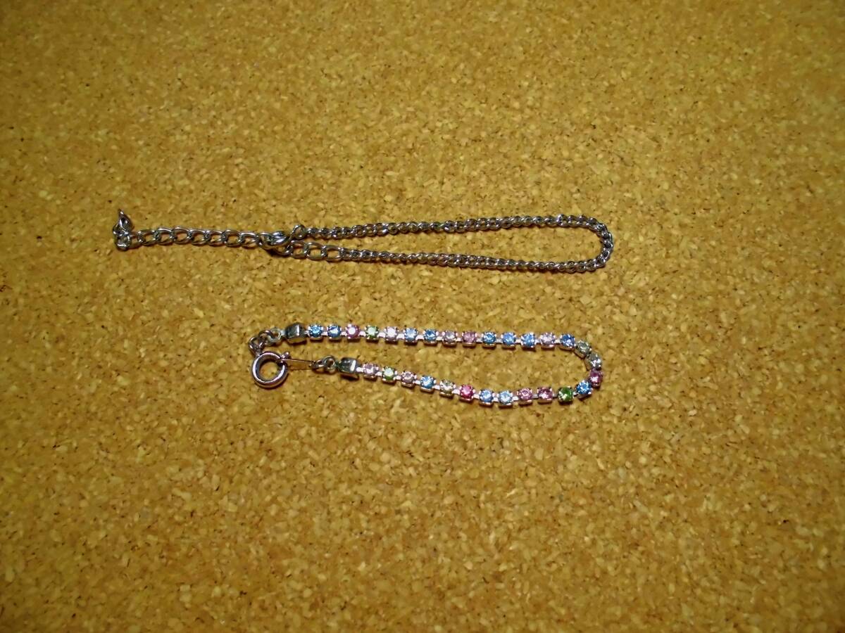 ブレスレット キュービックジルコニア カラーストーン 人形 ドール ネックレス 七五三 着せ替え人形拍卖