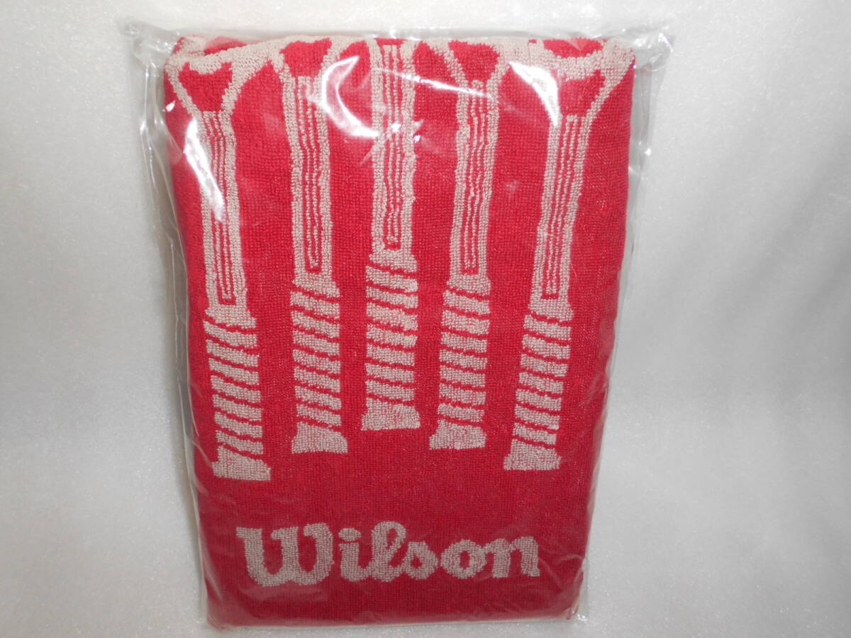 wilson ウイルソン タオル 1枚 約40×112㎝位 テニスラケット柄拍卖