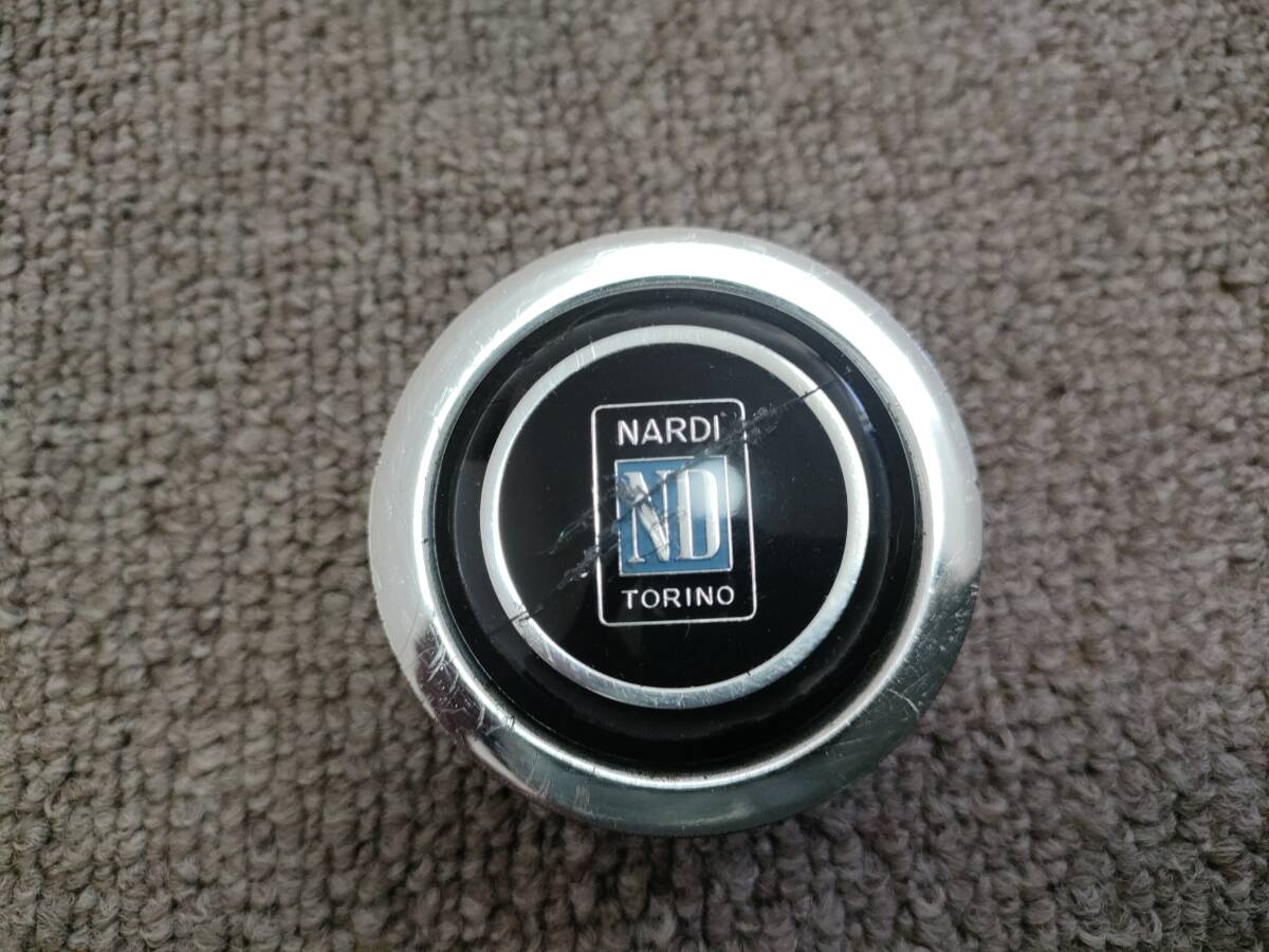 ジャンク 正規品 NARDI ナルディ クラシック ステアリング 用 ホーンボタン 旧車 ウッド レザー拍卖