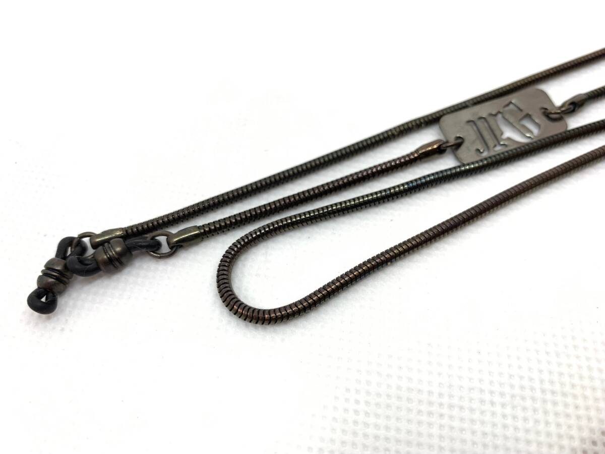 Jean Paul GAULTIER ジャンポールゴルチエ ゴルチェ グラスチェーン メガネチェーン アクセサリー アーカイブ ガンメタ archive拍卖