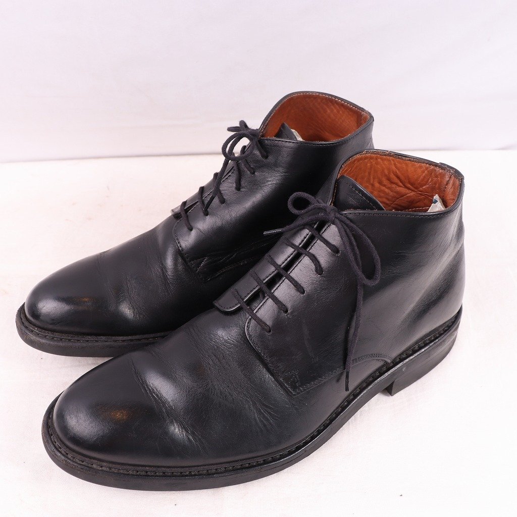 Bexley 39 / 25.0cm 位 チャッカ ブーツ 黒 ベクスレー フランス グッドイヤーウェルト ドレス メンズ 革靴 中古 古着 ds4473拍卖