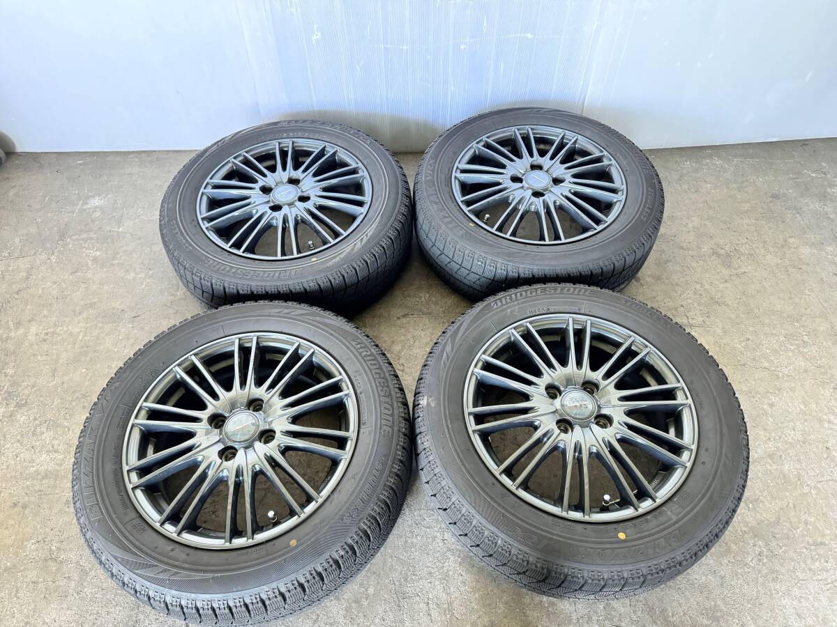 ■17年製■BRIDGSTONE BLIZZAK STUDLESS/スタッドレスタイヤ 4本セット 185/60R15 84Q■KT-458拍卖