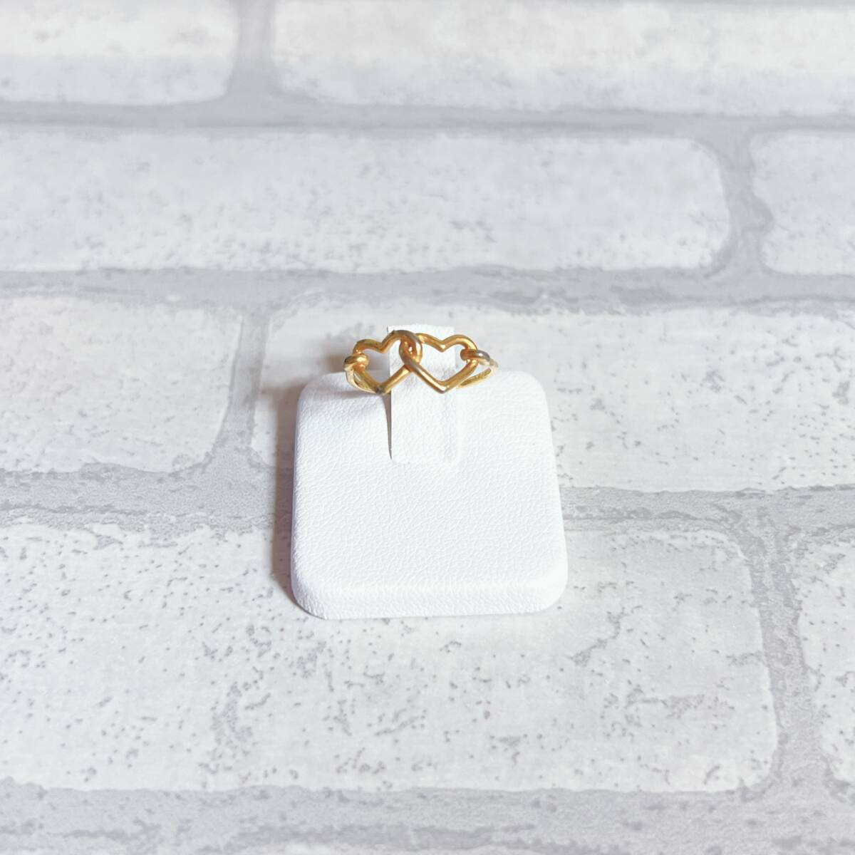 8号 リング ゴールド gold デザイン ハート シンプル アンティーク ヴィンテージ EL-0186拍卖