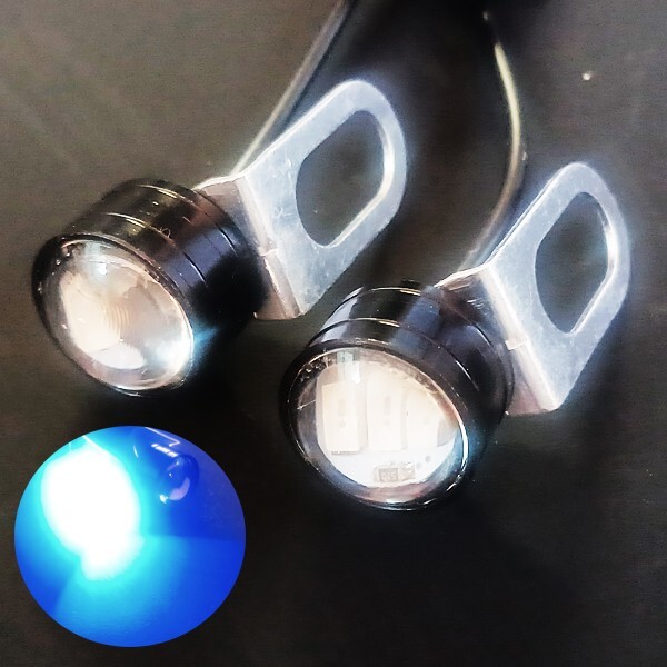 GSX400 GSR250F GSR250S GSR400 GSR600 GSR750 ジクサー250 グラディウス400 LED/ヘッドライト/ランプ ポジション ストロボ 2個セット 青拍卖