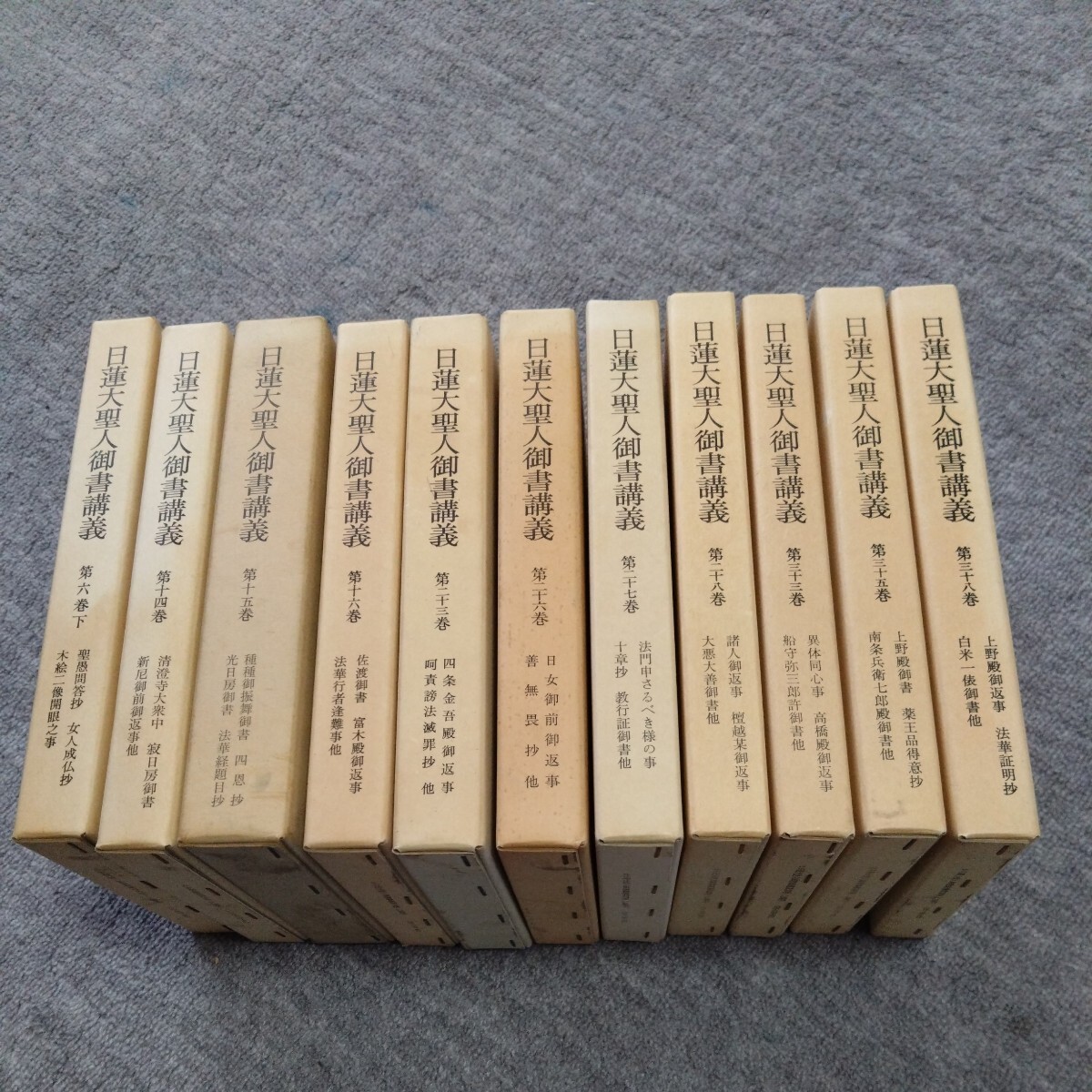 日蓮大聖人御書講義 11冊拍卖