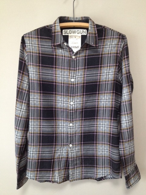 バーニーズニューヨーク取り扱い SLOW GUN スロウガン ウール シャツ ネルシャツ 日本製拍卖